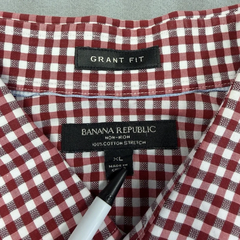 Banana Republic Men's Long Sleeve Grant Fit Button Down Shirt XL‎ 100% Cotton